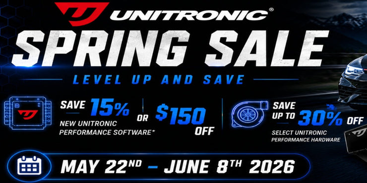 UNITRONIC SPRING SALE SAVE 15% OR $150 OFF Unitronic Products