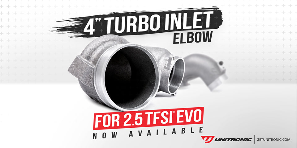 Unitronic 4 inch Turbo Inlet Elbow for 2.5TFSI EVO - Now Available