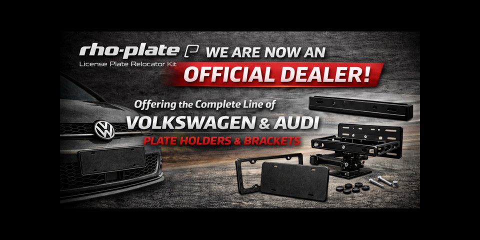 Official rho-plate Dealer Canada | VW & Audi License Plate Relocator Kits