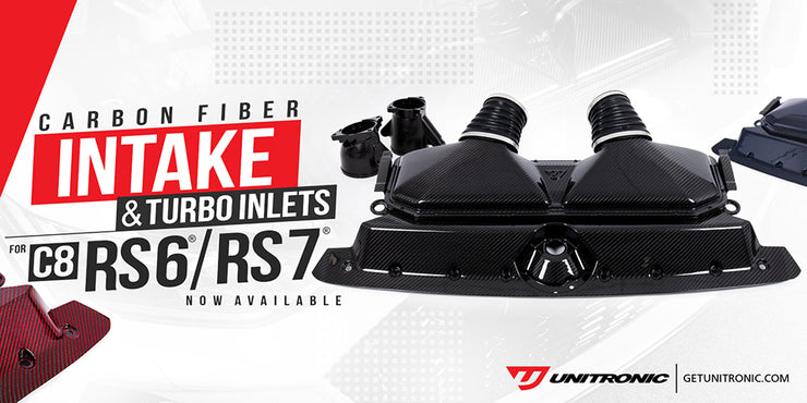 Unitronic Carbon Fiber Intake and Turbo Inlets - For C8 RS 6 & RS 7