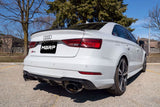 MBRP Exhaust 3in. Cat Back Dual Split Rear T304 Oval Black Chrome Tip - S46103BC