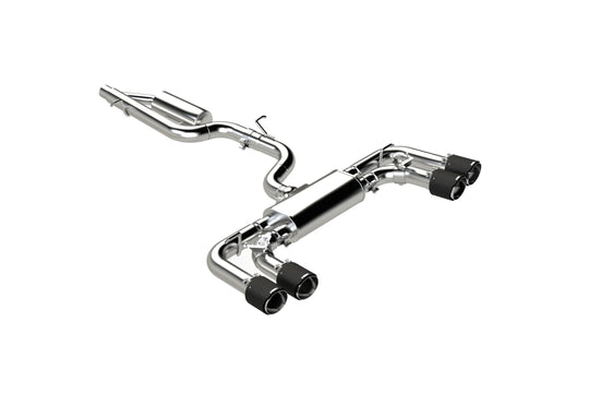 MBRP ARMOR PRO Cat-Back Stainless Exhaust System Carbon Fiber Tips - S46133CF