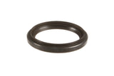 Black rubber oil seal for German automotive engine maintenance.