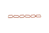 Red rubber gasket set for Volkswagen Audi Porsche engine maintenance parts