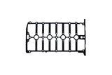 Black engine cylinder head gasket for European automotive engine