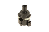 Black automotive vacuum pump for VW Audi Porsche, featuring dual ports and electrical connector, ideal for European car maintenance.