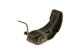 Black plastic automotive sensor or switch component with metal mounting bolt.