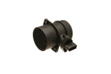 Black mass air flow sensor for VW Audi Porsche, featuring grid intake and electrical connector