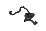 Black automotive PCV valve with flexible hoses for VW Audi Porsche engines