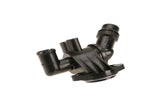 Black plastic engine coolant flange for Volkswagen Audi Porsche vehicle