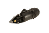 Black automotive connector for Volkswagen Audi Porsche, featuring gold pin and mounting points, compatible with European car parts.