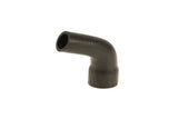 Black rubber 90-degree elbow hose for automotive cooling or vacuum systems