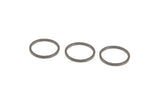 Three metal piston rings for Volkswagen Audi Porsche engines, auto parts repair maintenance