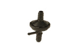 Black rubber fuel pump diaphragm component for German auto engine maintenance.