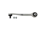 European car suspension control arm with mounting nuts on a white background