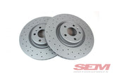 Front Rotors Zimmermann Cross Drilled 356x34mm