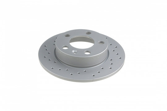 Rear Brake Rotors Zimmermann Cross Drilled 230x9mm
