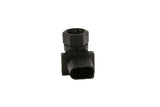 Black automotive sensor with threaded port and electrical connector for VW Audi Porsche