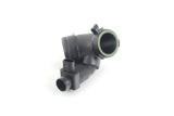 Black plastic automotive intake manifold connector with green O-ring for VW Audi Porsche