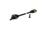 Genuine VW Audi Porsche CV axle shaft with boot and mounting bolt, German auto parts for repair