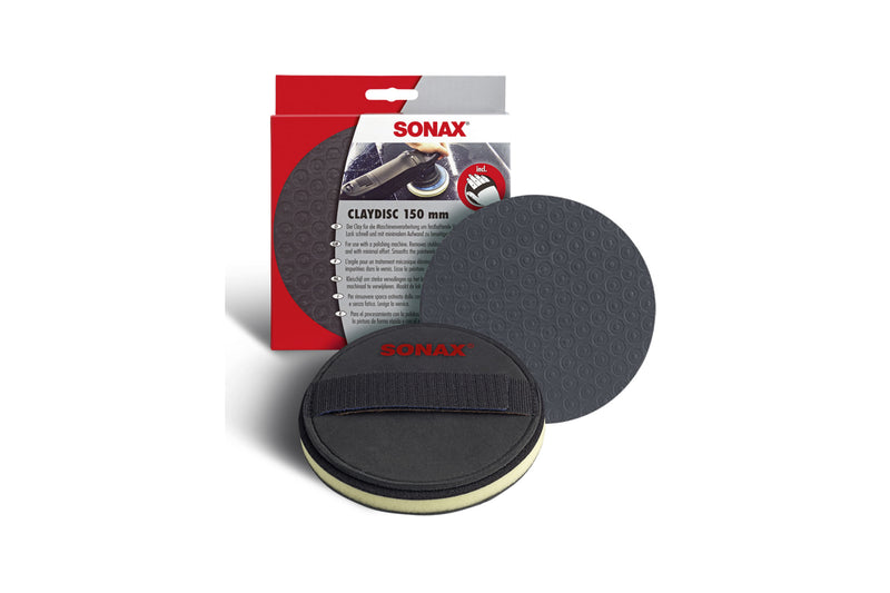 SONAX Clay Disc 150mm w Hook & Loom Velcro