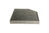 German-made cabin air filter for VW Audi Porsche, charcoal activated, airflow directional