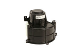 Black HVAC blower motor for Volkswagen Audi Porsche, genuine replacement part with HELLA label