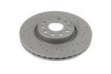 Front Brake Rotors Coated Cross-Drilled 312x25mm