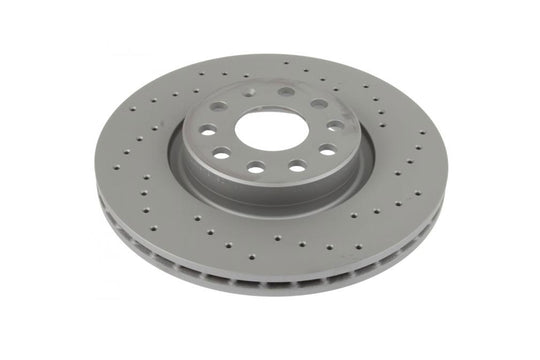 Front Brake Rotors Coated Cross-Drilled 312x25mm