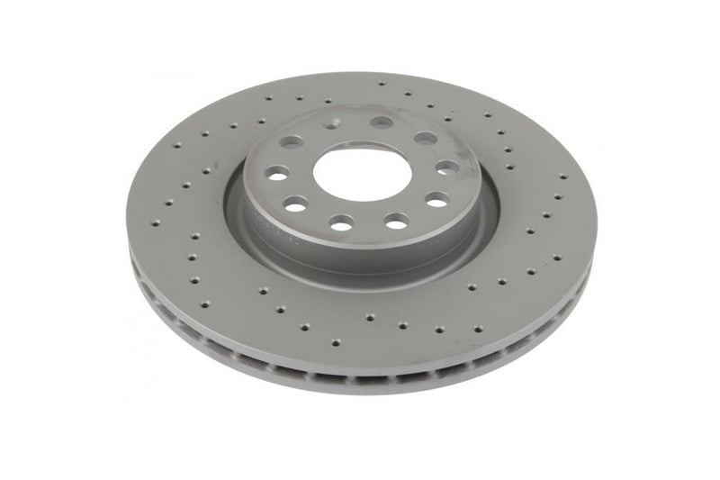 Front Brake Rotors Coated Cross-Drilled 312x25mm