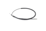 Black automotive cable for Volkswagen Audi Porsche repair parts, coiled with metal ends on white background