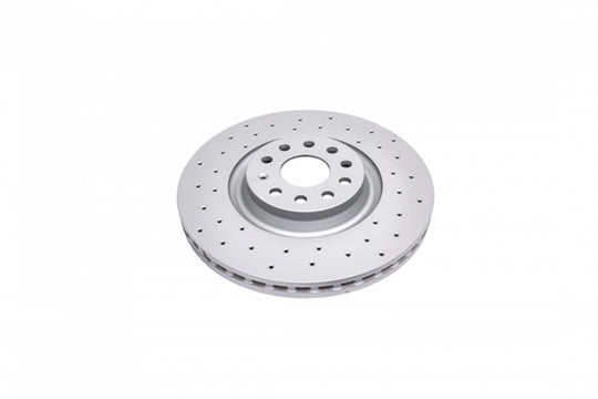 Front Brake Rotors Coated Cross Drilled 340x30mm