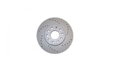 Front Brake Rotors Coated Cross-Drilled 288x25mm