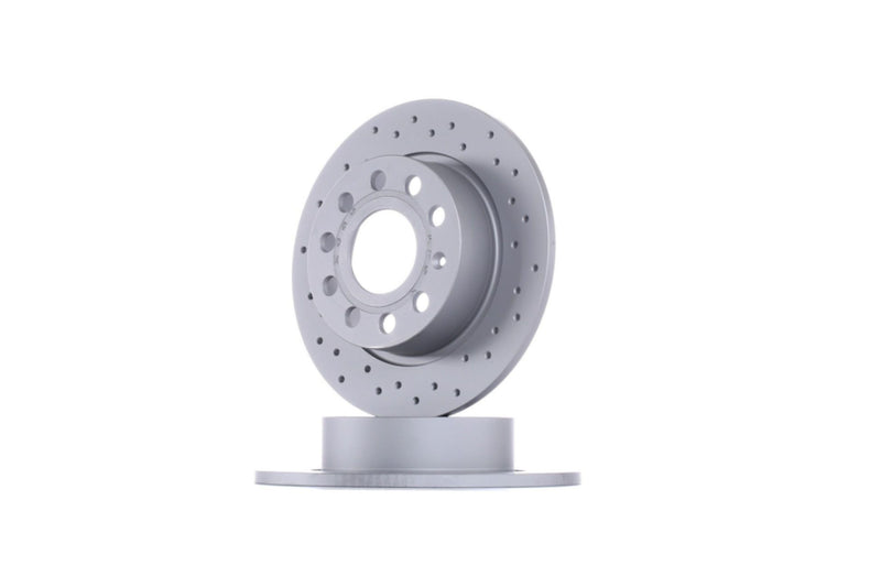 Rear Brake Rotors Zimmermann Coated Drilled 253x10mm