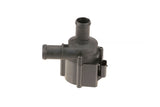 Black plastic automotive coolant pump for VW Audi Porsche, featuring dual ports and mounting tabs