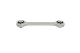 Grey front control arm with black rubber bushings for VW Audi Porsche suspension repair