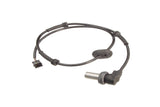 European car engine sensor with black wiring harness and electrical connector