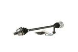 Front axle CV shaft assembly with installation hardware for European cars
