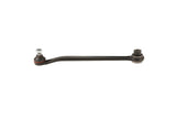 Black automotive control arm with ball joint and rubber bushing for European vehicle suspension.