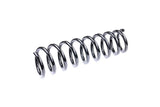 Chrome metallic coil spring for German automotive suspension systems.