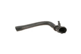 Black rubber automotive coolant hose with connector fitting