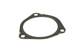 Black automotive gasket for VW Audi Porsche engines, precision-cut with three bolt holes