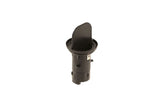 Black automotive interior switch for VW Audi Porsche, featuring flip-up cover and mounting tabs