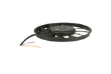 Black automotive cooling fan with electrical wiring for European cars