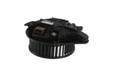 Black automotive blower motor assembly for Volkswagen and Audi vehicle HVAC systems