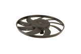 Black automotive cooling fan for Volkswagen Audi Porsche, radiator fan assembly with plastic blades and motor housing