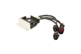 German auto wiring harness for VW Audi Porsche with multi-pin connector and colored wires