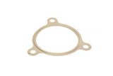 Metal intake manifold gasket for Volkswagen Audi Porsche engines, 3-bolt design, precision fit