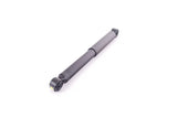 Black rear shock absorber for VW Audi Porsche, automotive suspension part on white background