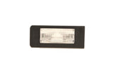 Black rectangular automotive side marker light with clear lens for Volkswagen Audi Porsche